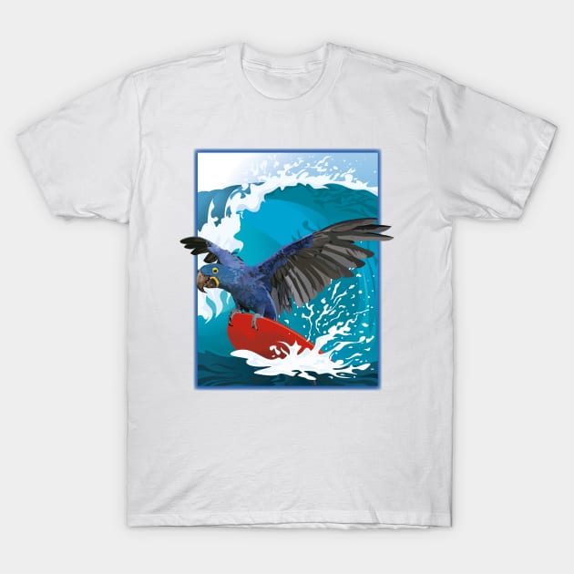 Hyacinth macaw T-Shirt by obscurite